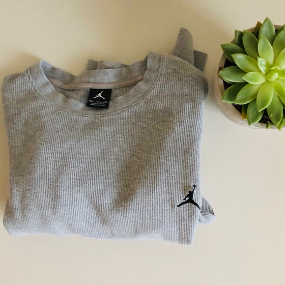 Nike Other - Nike Jordan grey thermal long-sleeved shirt